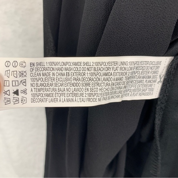 Forever 21 Sequin & Chiffon Fit & Flare Mini Dress - Black/Silver, Size Small - Picture 5 of 6